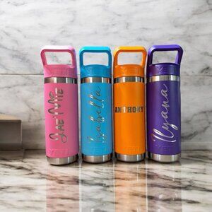18oz, 26oz YETI Rambler 2.0 Water Bottles | Personalized Stainless Steel Bottle